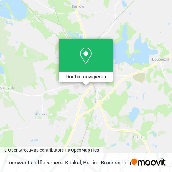 Lunower Landfleischerei Künkel Karte
