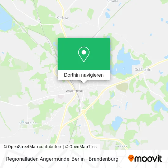 Regionalladen Angermünde Karte