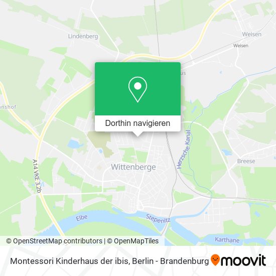 Montessori Kinderhaus der ibis Karte