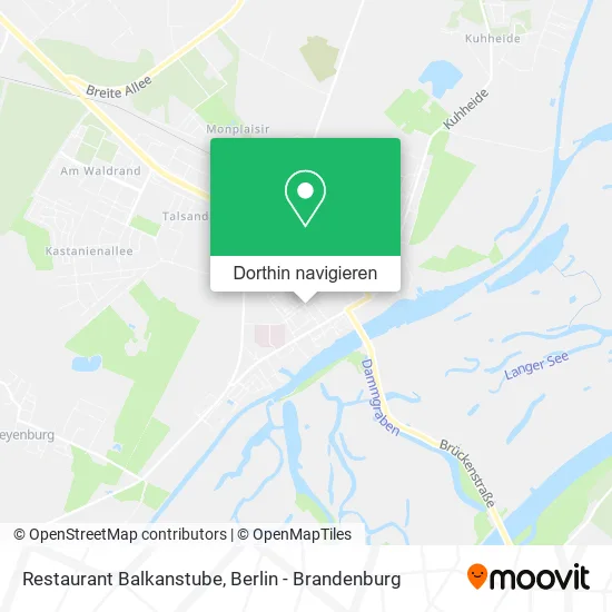 Restaurant Balkanstube Karte