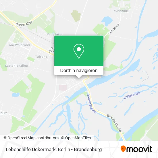 Lebenshilfe Uckermark Karte