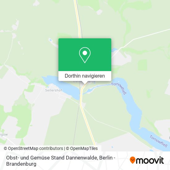 Obst- und Gemüse Stand Dannenwalde Karte