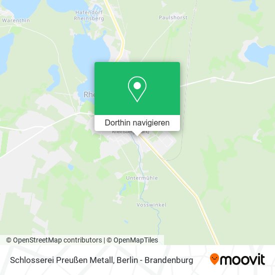 Schlosserei Preußen Metall Karte