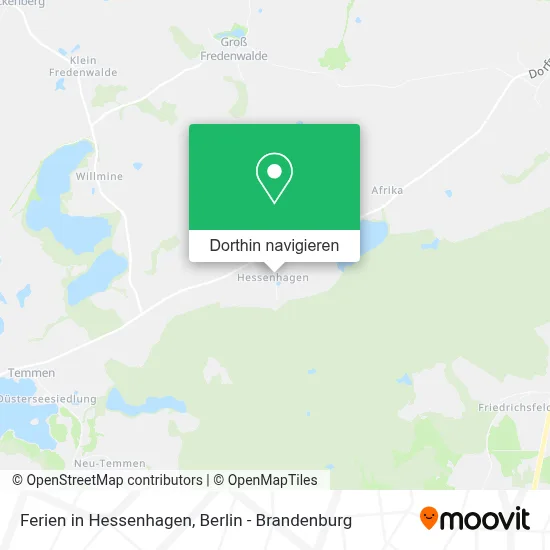 Ferien in Hessenhagen Karte