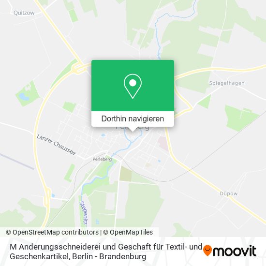 M Anderungsschneiderei und Geschaft für Textil- und Geschenkartikel Karte