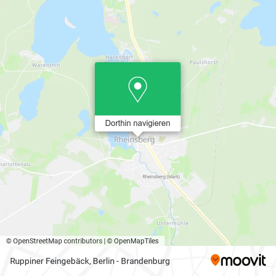 Ruppiner Feingebäck Karte