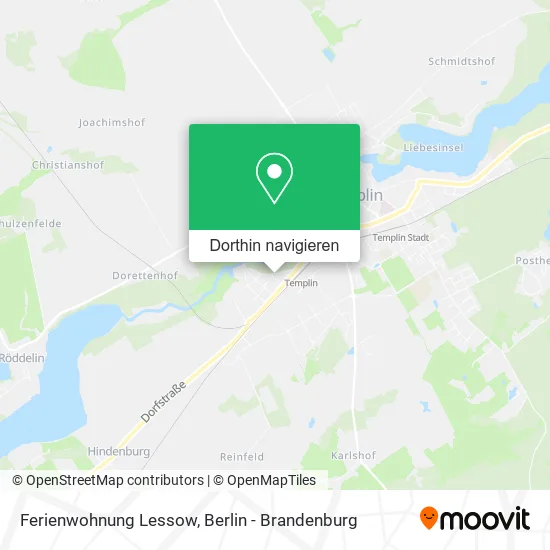 Ferienwohnung Lessow Karte