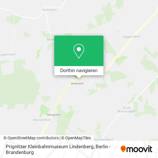 Prignitzer Kleinbahnmuseum Lindenberg Karte