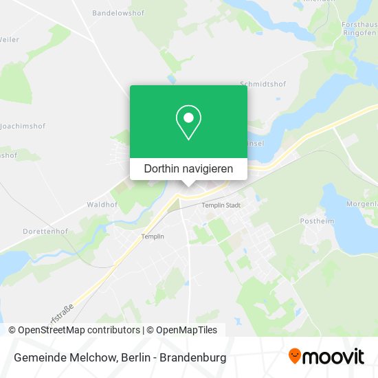 Gemeinde Melchow Karte