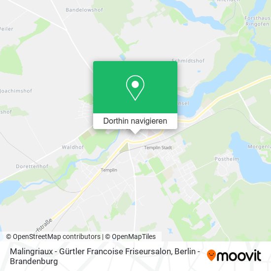 Malingriaux - Gürtler Francoise Friseursalon Karte