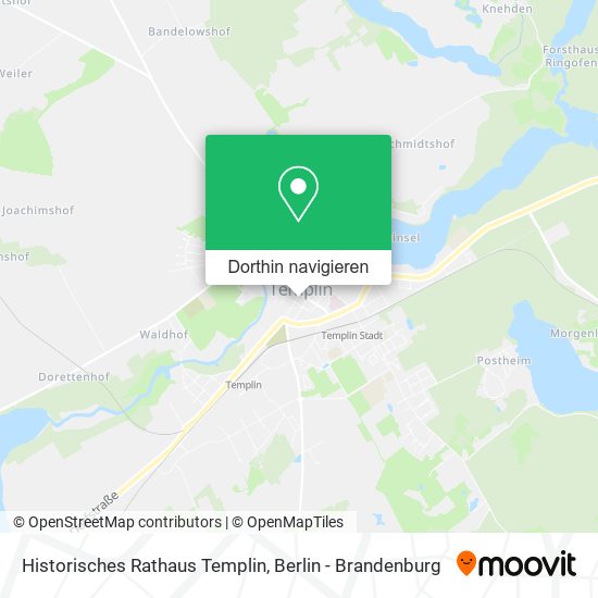 Historisches Rathaus Templin Karte
