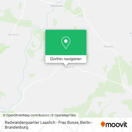 Radwanderquartier Laaslich - Frau Busse Karte