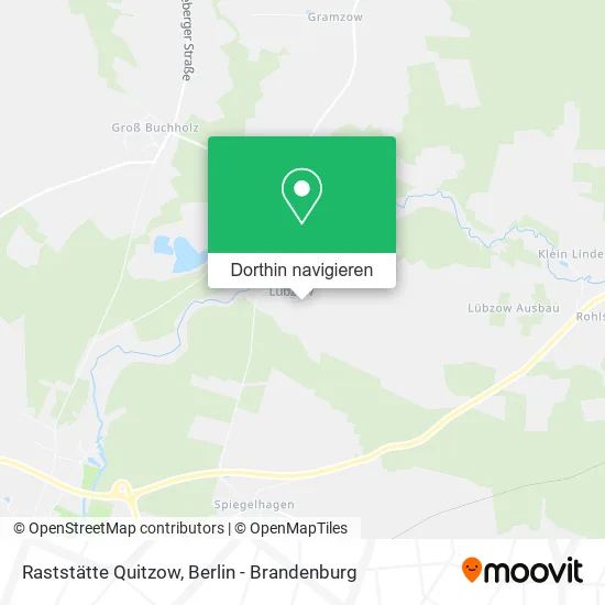 Raststätte Quitzow Karte