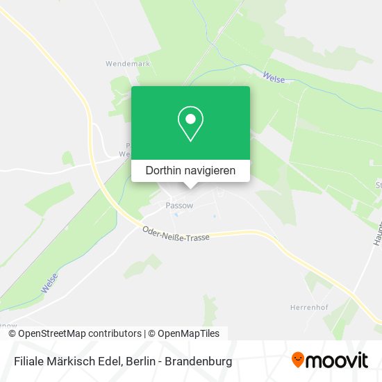 Filiale Märkisch Edel Karte
