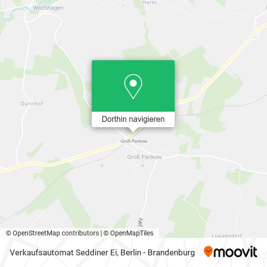 Verkaufsautomat Seddiner Ei Karte