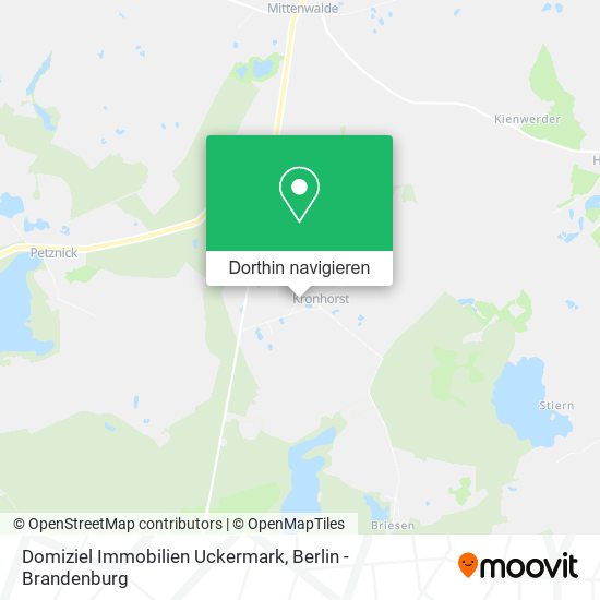 Domiziel Immobilien Uckermark Karte