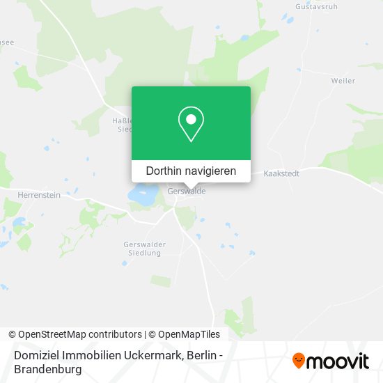 Domiziel Immobilien Uckermark Karte