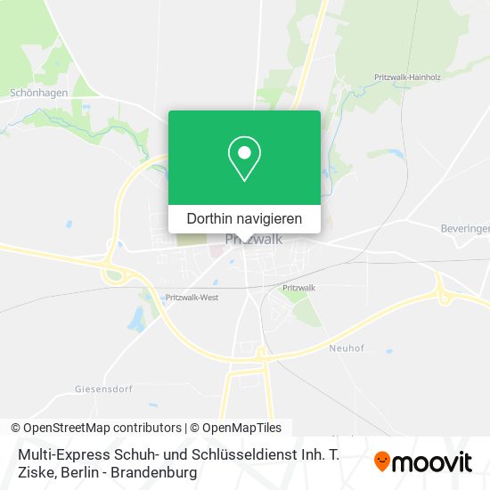 Multi-Express Schuh- und Schlüsseldienst Inh. T. Ziske Karte