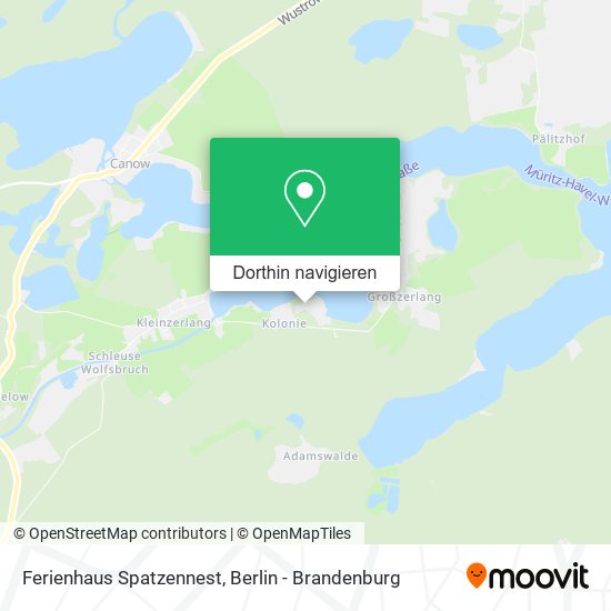 Ferienhaus Spatzennest Karte