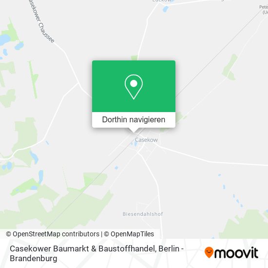 Casekower Baumarkt & Baustoffhandel Karte
