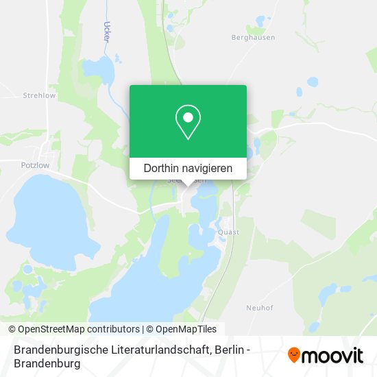 Brandenburgische Literaturlandschaft Karte