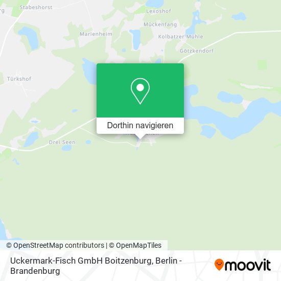 Uckermark-Fisch GmbH Boitzenburg Karte