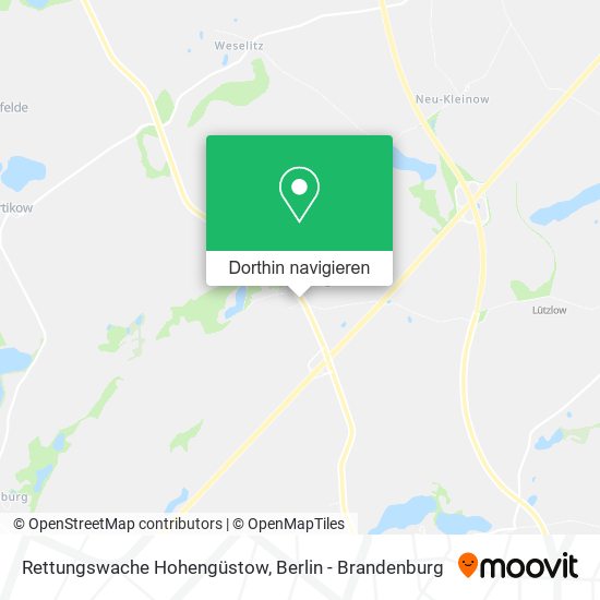 Rettungswache Hohengüstow Karte