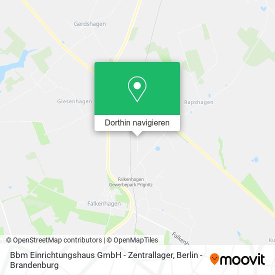 Bbm Einrichtungshaus GmbH - Zentrallager Karte