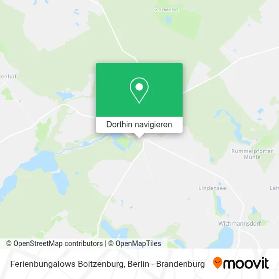 Ferienbungalows Boitzenburg Karte