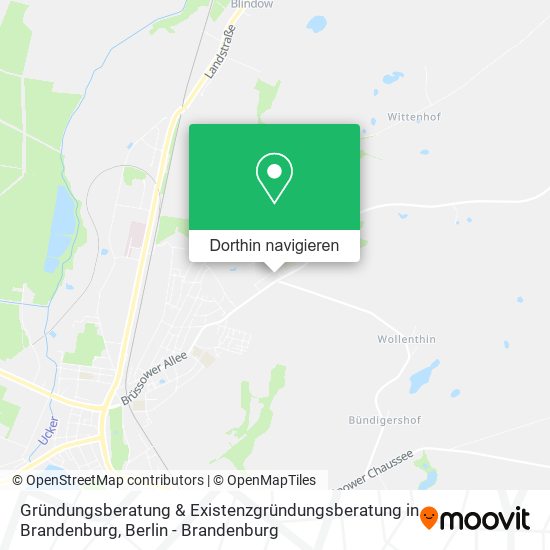 Gründungsberatung & Existenzgründungsberatung in Brandenburg Karte