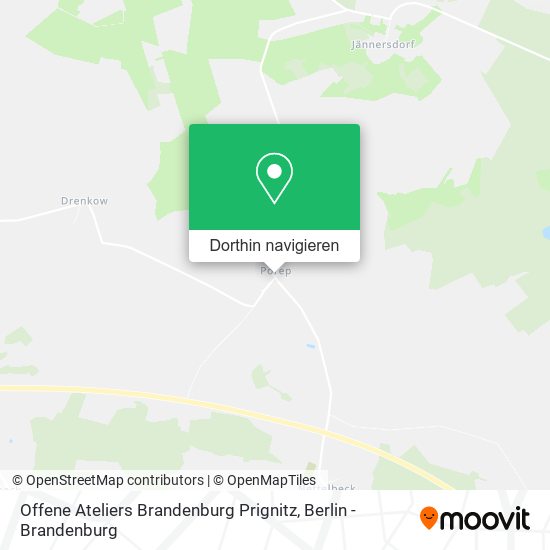 Offene Ateliers Brandenburg Prignitz Karte