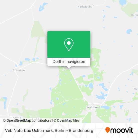 Veb Naturbau Uckermark Karte