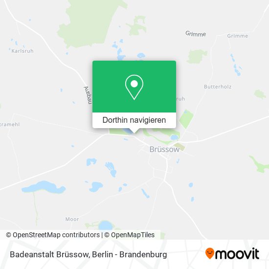 Badeanstalt Brüssow Karte