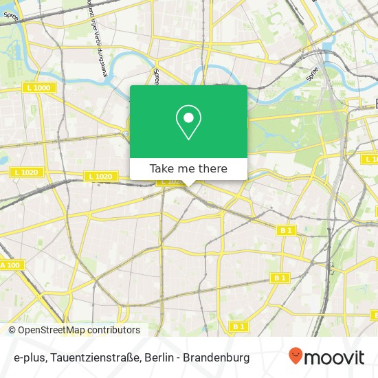 e-plus, Tauentzienstraße Karte