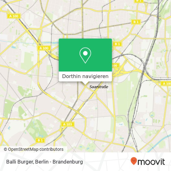 Balli Burger, Rheinstraße 18 Karte