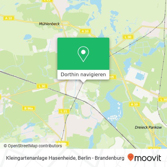 Kleingartenanlage Hasenheide, KGA zur Hasenheide Karte