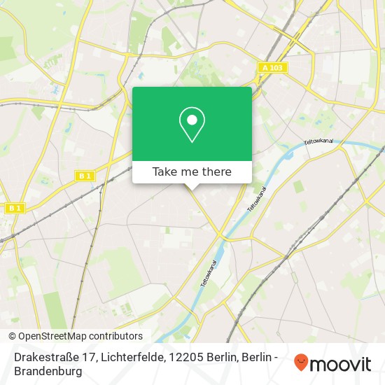 Drakestraße 17, Lichterfelde, 12205 Berlin Karte