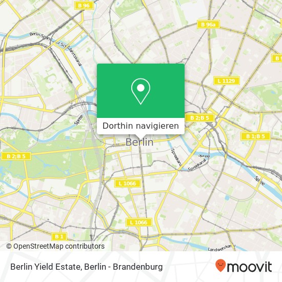 Berlin Yield Estate, Unter den Linden 16 Karte