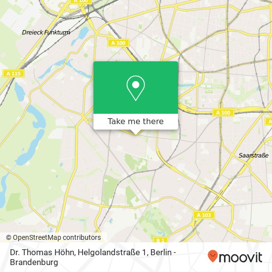 Dr. Thomas Höhn, Helgolandstraße 1 Karte