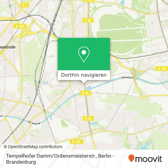 Tempelhofer Damm / Ordensmeisterstr. Karte