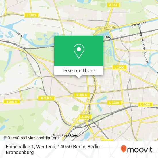 Eichenallee 1, Westend, 14050 Berlin Karte