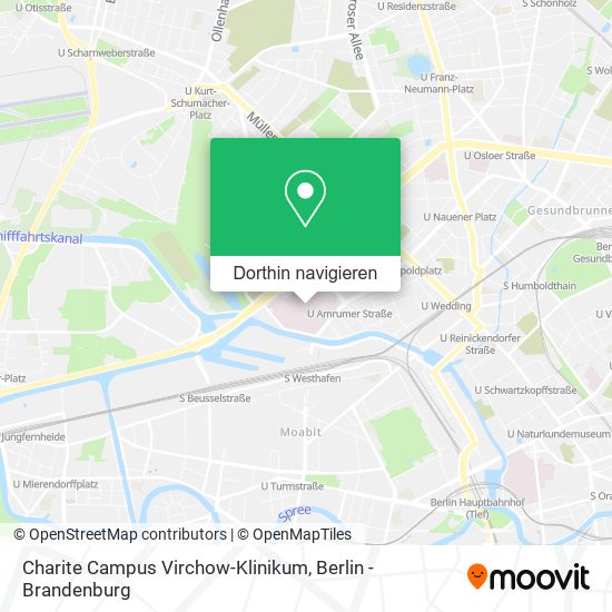Charite Campus Virchow-Klinikum Karte