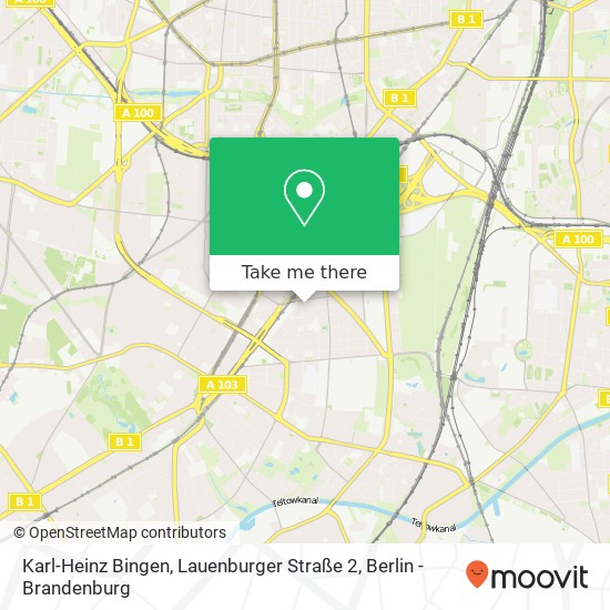 Karl-Heinz Bingen, Lauenburger Straße 2 Karte