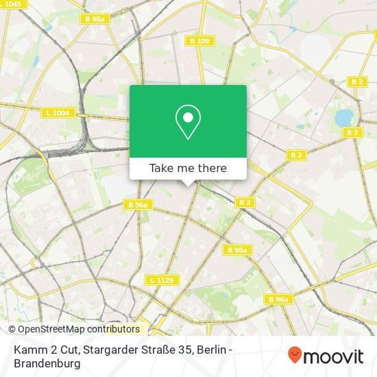 Kamm 2 Cut, Stargarder Straße 35 Karte