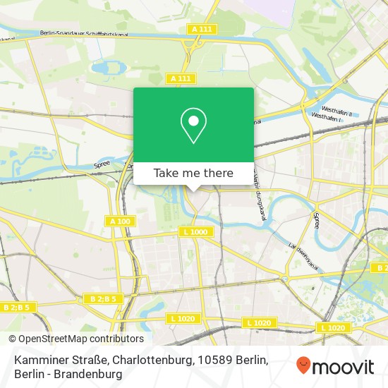 Kamminer Straße, Charlottenburg, 10589 Berlin Karte