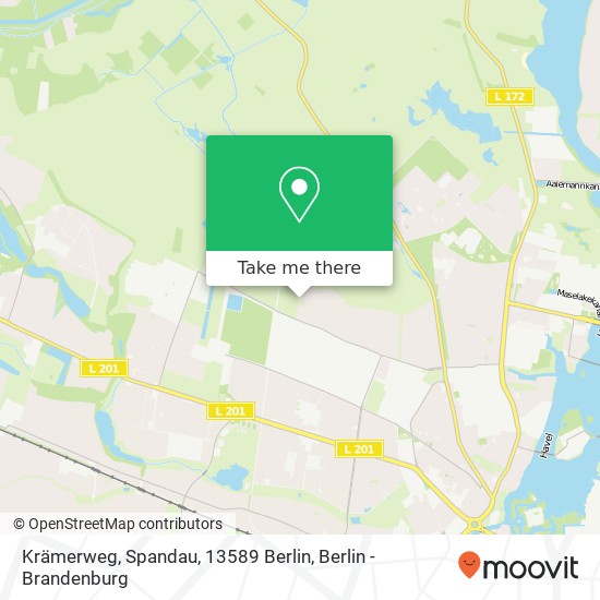 Krämerweg, Spandau, 13589 Berlin Karte