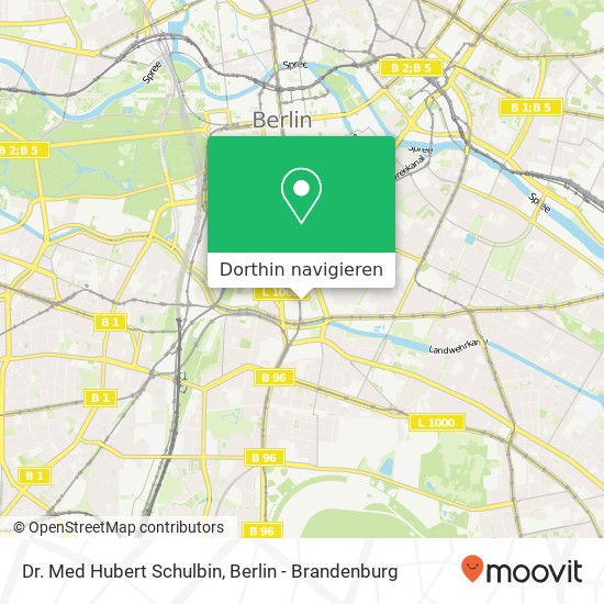 Dr. Med Hubert Schulbin, Mehringplatz 11 Karte
