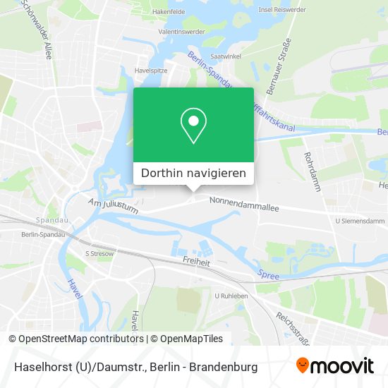 Haselhorst (U)/Daumstr. Karte