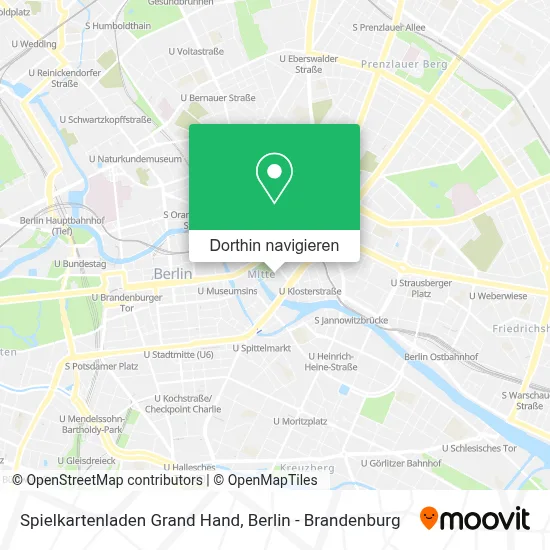 Spielkartenladen Grand Hand Karte