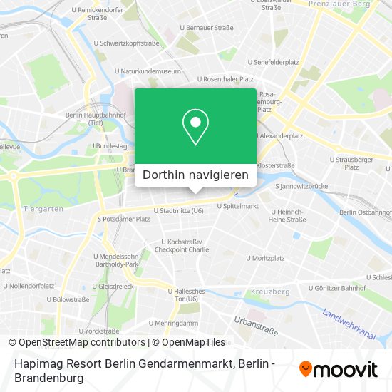 Wie komme ich mit U-Bahn, Bus oder Bahn nach Hapimag Resort Berlin